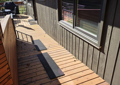 custom pathway for accessibility into home in Calgary